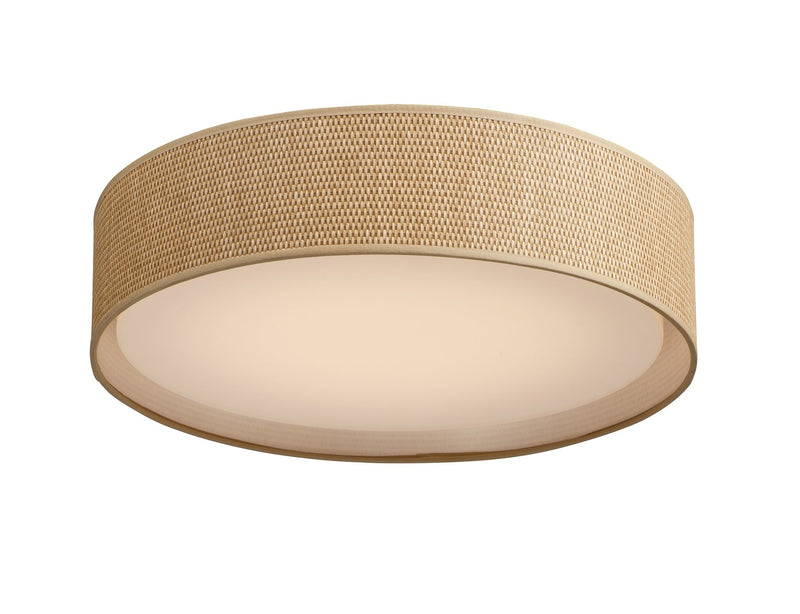 Prime 20" LED Flush Mount in Grass Cloth