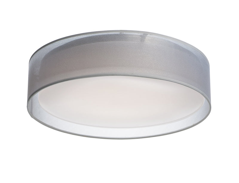 Prime 20" LED Flush Mount in White Organza