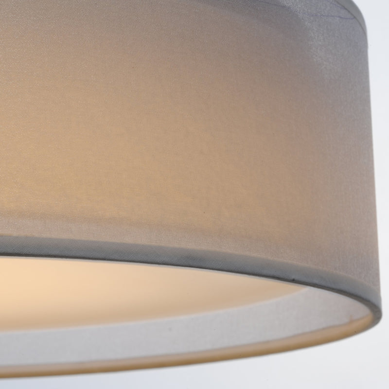 Prime 20" LED Flush Mount in White Organza