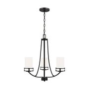 Robie 3-Light Chandelier in Midnight Black
