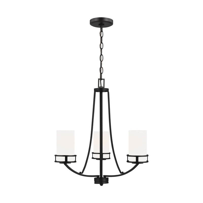 Robie 3-Light Chandelier in Midnight Black