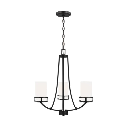 Robie 3-Light Chandelier in Midnight Black