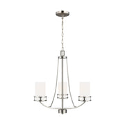 Robie 3-Light Chandelier in Brushed Nickel