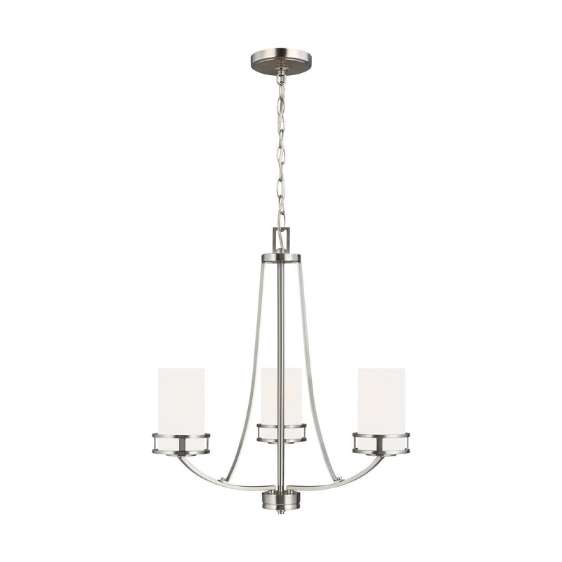 Robie 3-Light Chandelier in Brushed Nickel