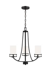 Robie 3-Light Chandelier in Midnight Black
