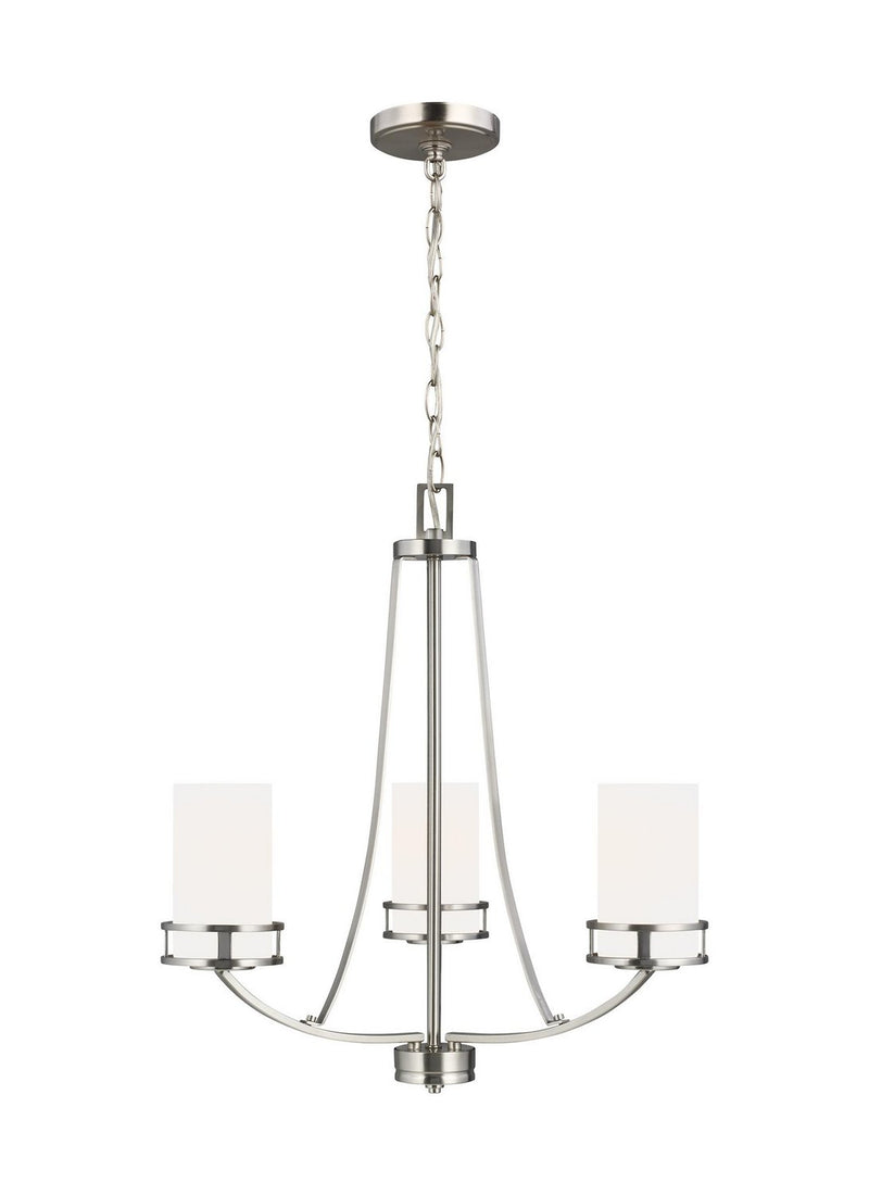 Robie 3-Light Chandelier in Brushed Nickel