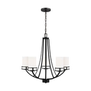 Robie 5-Light Chandelier in Midnight Black