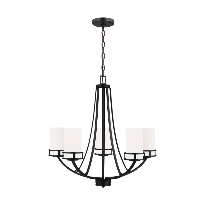 Robie 5-Light Chandelier in Midnight Black