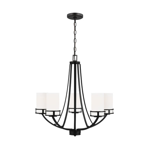 Robie 5-Light Chandelier in Midnight Black