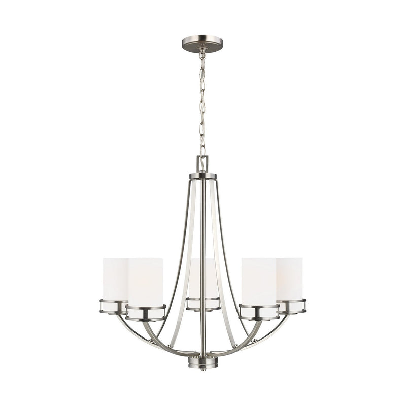Robie 5-Light Chandelier in Brushed Nickel