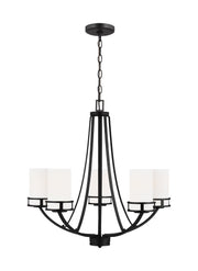 Robie 5-Light Chandelier in Midnight Black