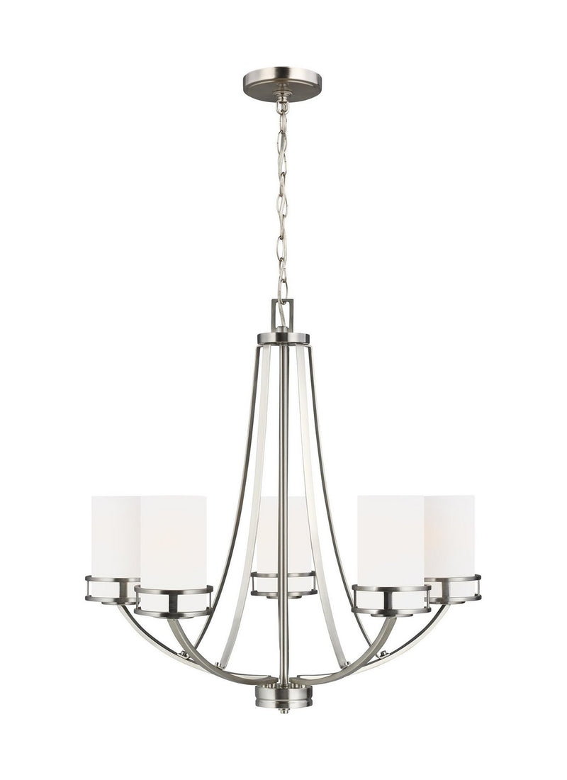 Robie 5-Light Chandelier in Brushed Nickel