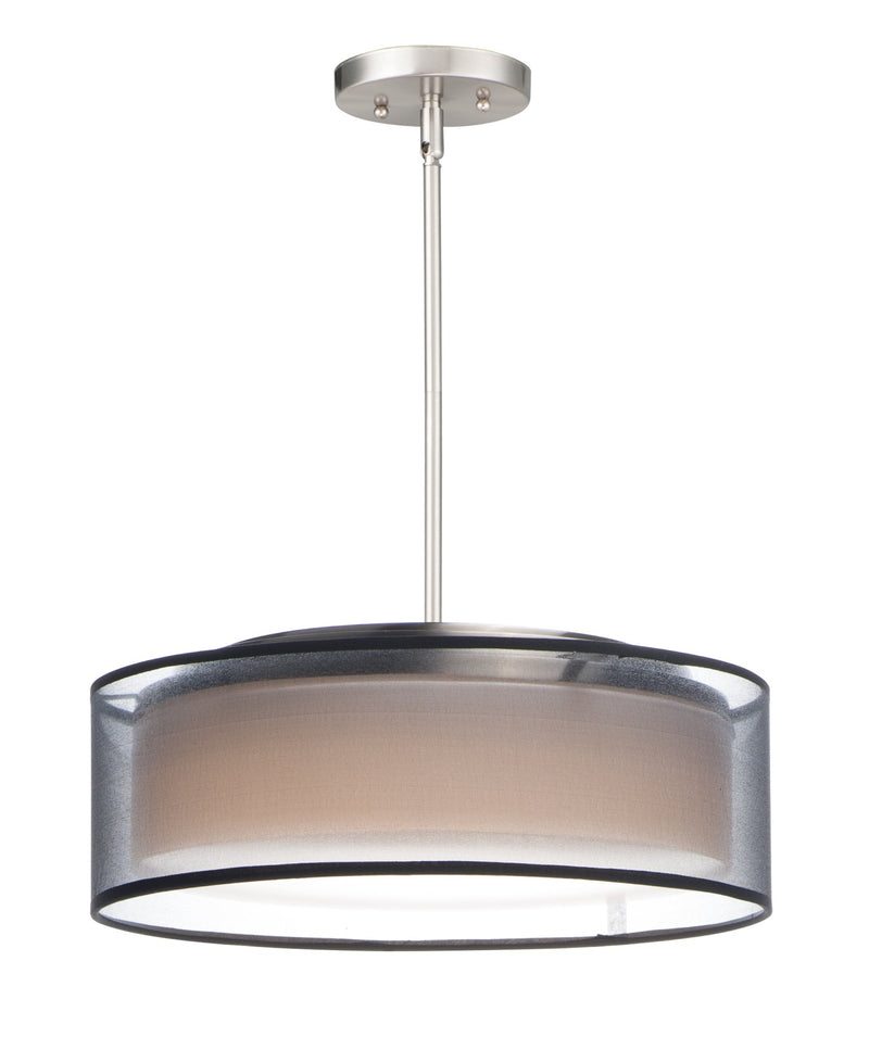 Prime 16" LED Pendant in Satin Nickel