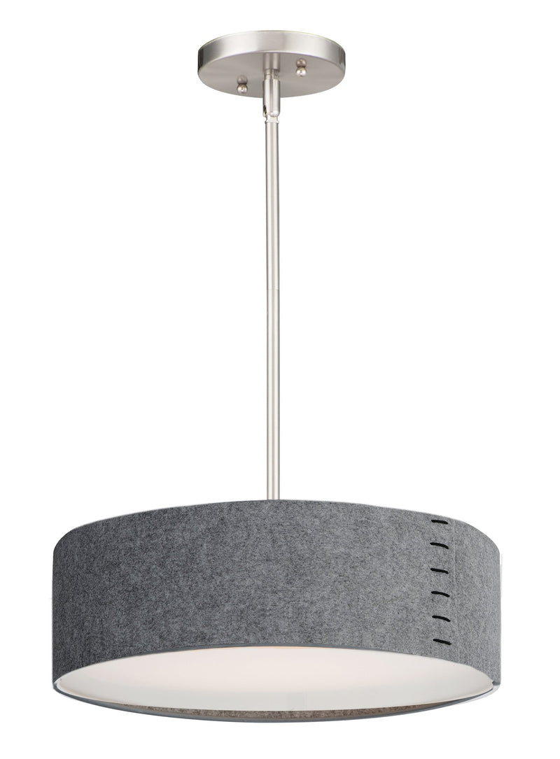 Prime 16" LED Pendant in Satin Nickel