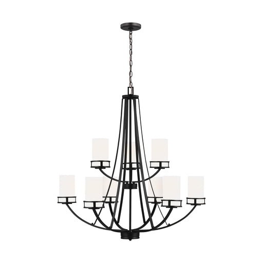 Robie 9-Light Chandelier in Midnight Black