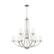 Robie 9-Light Chandelier in Brushed Nickel