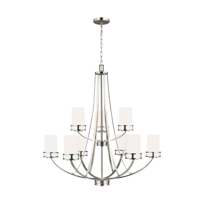 Robie 9-Light Chandelier in Brushed Nickel