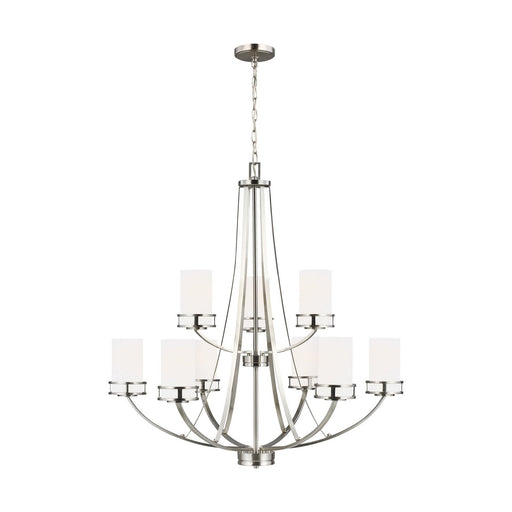 Robie 9-Light Chandelier in Brushed Nickel