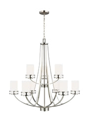 Robie 9-Light Chandelier in Brushed Nickel
