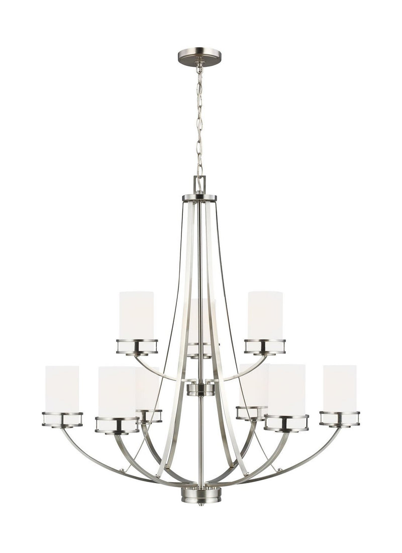Robie 9-Light Chandelier in Brushed Nickel
