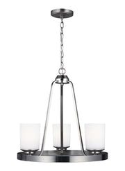 Kemal 3-Light Chandelier in Brushed Nickel