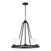 Kemal 5-Light Chandelier in Midnight Black
