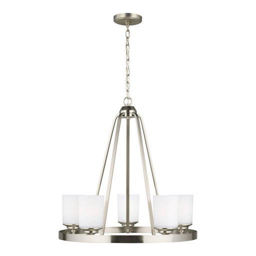 Kemal 5-Light Chandelier in Brushed Nickel