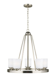 Kemal 5-Light Chandelier in Brushed Nickel