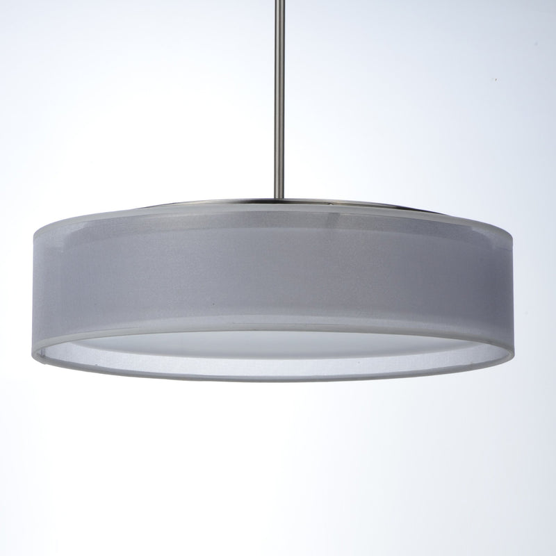 Prime 20" LED Pendant in Satin Nickel