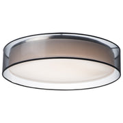 Prime 25" LED Flush Mount in Black Organza