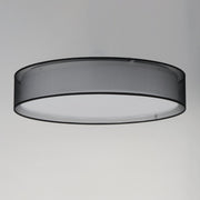 Prime 25" LED Flush Mount in Black Organza