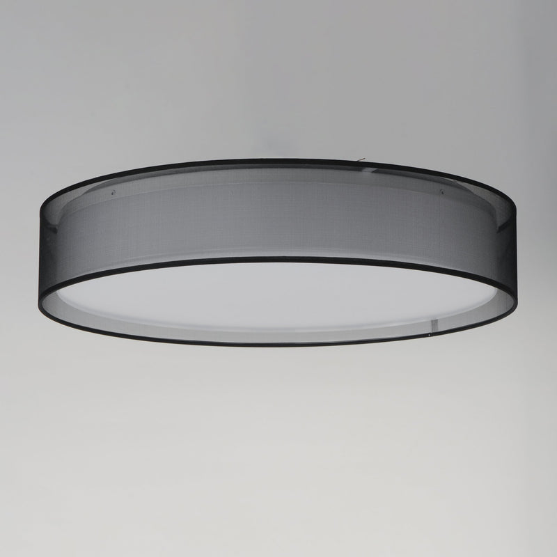 Prime 25" LED Flush Mount in Black Organza