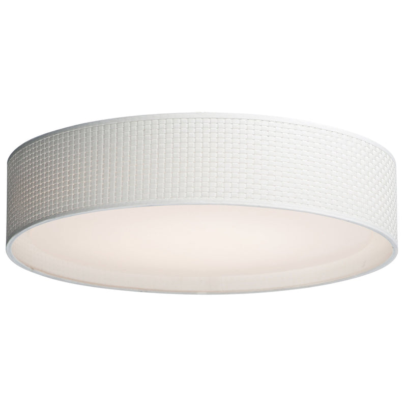 Prime 25" LED Flush Mount in White Weave