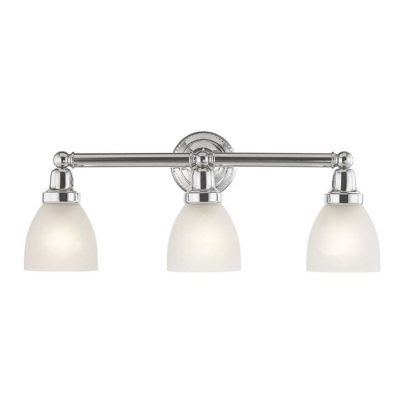 Classic 3-Light Bath Vanity Light in Polished Chrome