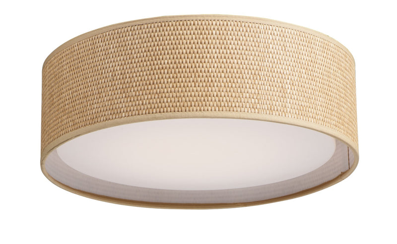 Prime 16" LED Flush Mount (120-277 Volt) in Grass Cloth