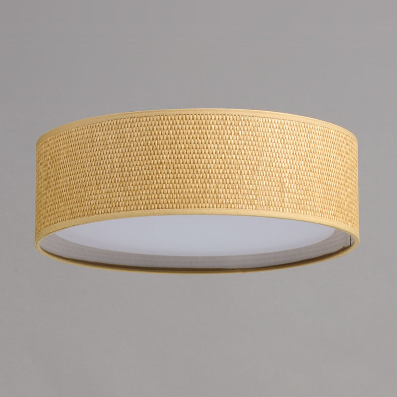 Prime 16" LED Flush Mount (120-277 Volt) in Grass Cloth