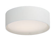 Prime 16" LED Flush Mount (120-277 Volt) in White Linen