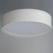 Prime 16" LED Flush Mount (120-277 Volt) in White Linen