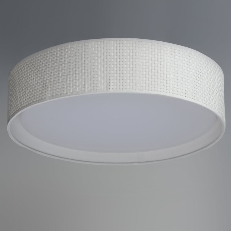Prime 16" LED Flush Mount (120-277 Volt) in White Linen