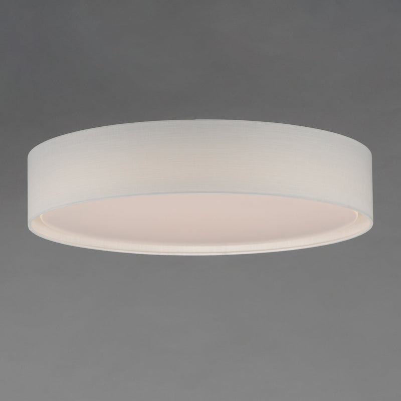 Prime 25" LED Flush Mount (120-277 Volt) in White Linen