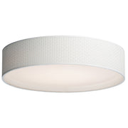 Prime 25" LED Flush Mount (120-277 Volt) in White Weave