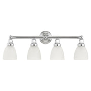 Classic 4-Light Bath Vanity Light in Polished Chrome