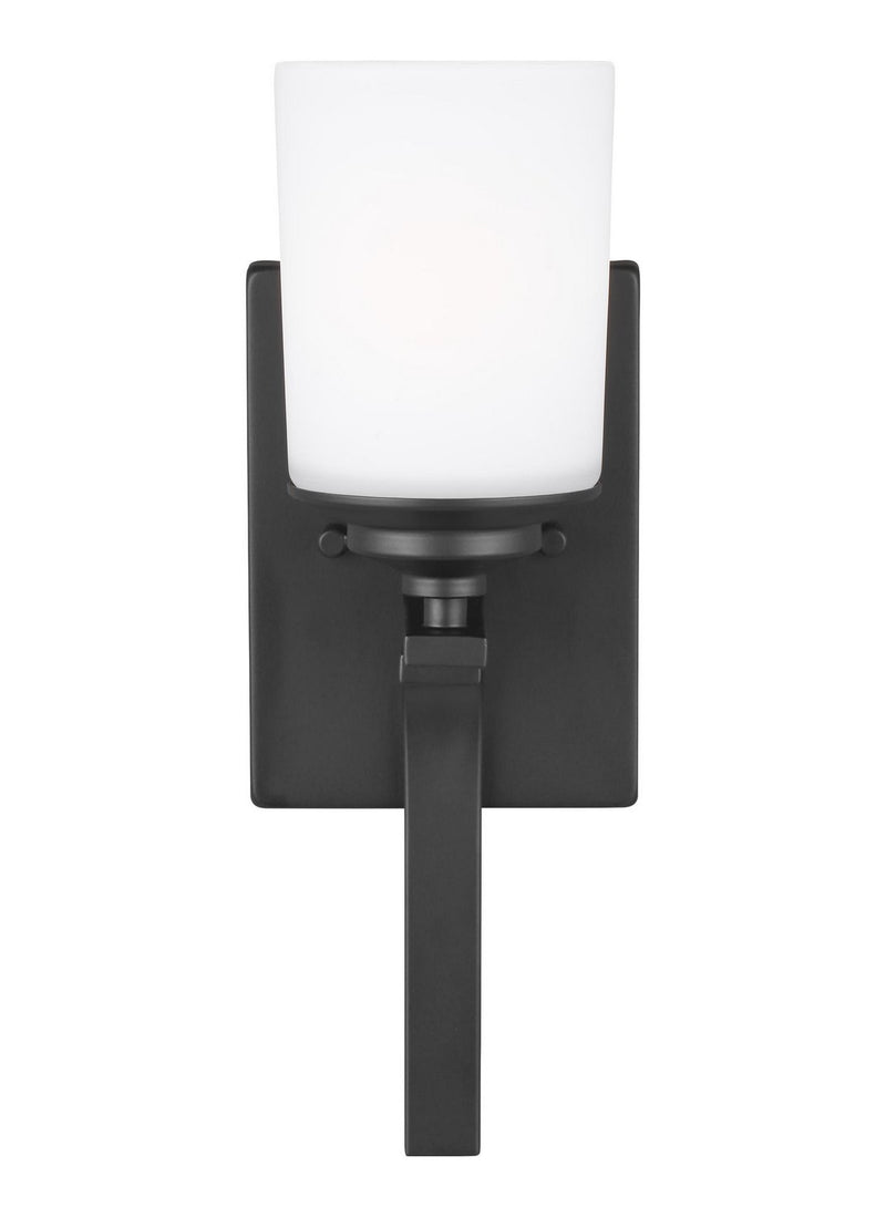 Kemal Bath Sconce in Midnight Black