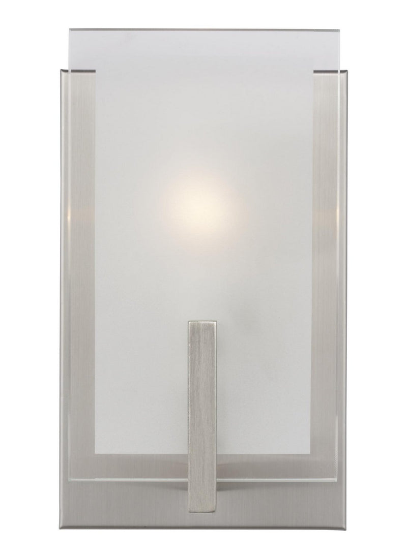 Syll Bath Sconce in Brushed Nickel