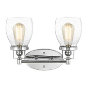Belton 2-Light Bath Vanity Light in Chrome