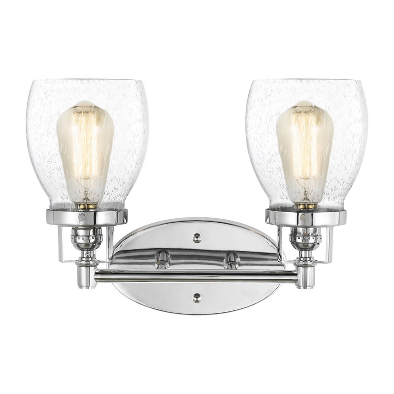 Belton 2-Light Bath Vanity Light in Chrome
