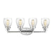 Belton Four Light Wall / Bath in Chrome