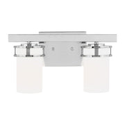 Robie 2-Light Bath Vanity Light in Chrome