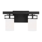 Robie 2-Light Bath Vanity Light in Midnight Black