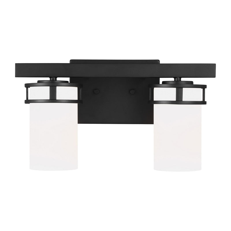 Robie 2-Light Bath Vanity Light in Midnight Black